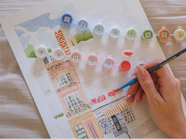 Coffret peinture numéro - NOTTING HILL PAR LA PETITE EPICERIE – Image 4