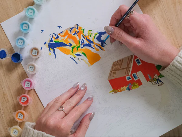 Coffret peinture au numéro - RANDONNÉE EN NORVÈGE PAR NOLWENN STUDIO – Image 5