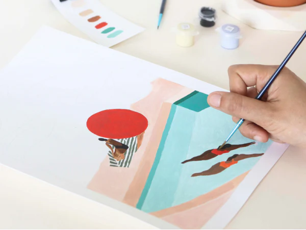 Coffret peinture au numéro - ST BARTHÉLEMY PAR LÉA MORICHON – Image 3