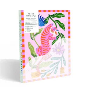 Coffret peinture au numéro - TIGRE FLEURI PAR LIMISTIC