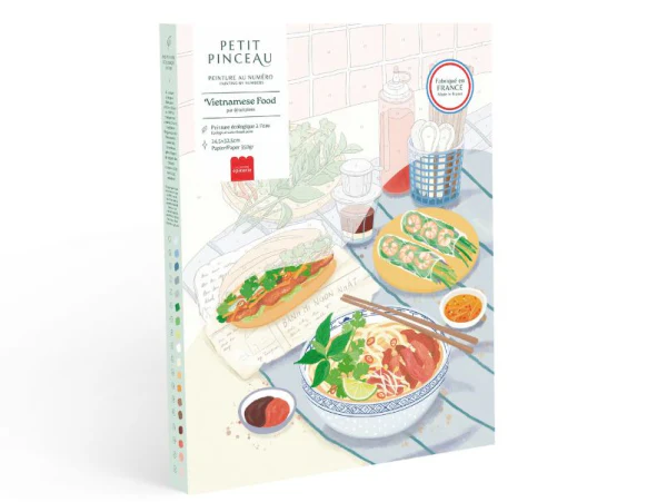 Coffret peinture au numéro- VIETNAMESE FOOD PAR JAYNE WONG – Image 2