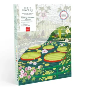 Coffret peinture au numéro - WATERLILY GLASSHOUSE PAR ELAINE LEE