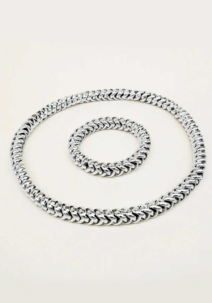 Bichou Collier-Chouchou Chaine Argentée – Image 4