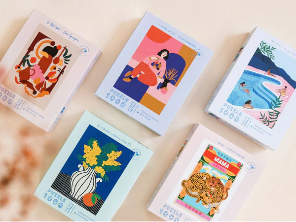 PUZZLE 1000 PIÈCES 68X48 CM ILLUSTRATION MAMA PAR CAMILLE – Image 3