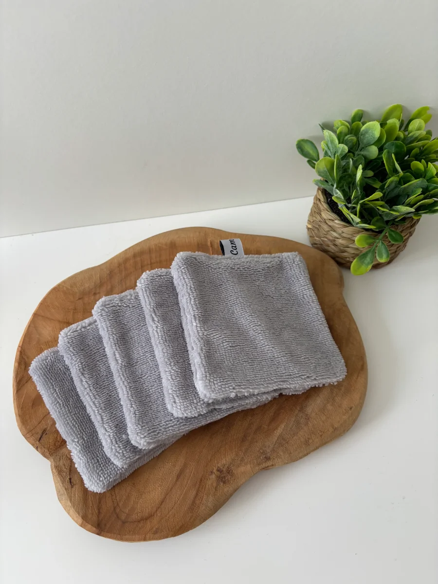 🧼 Lot de 5 cotons lavables double face – Cam’coud – Image 3