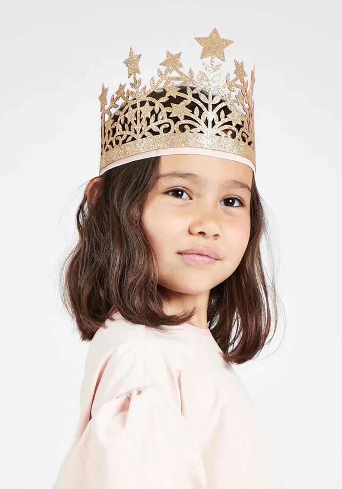 Couronne À Paillettes Dorées