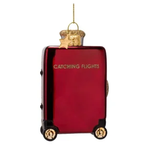 Décoration À Suspendre Valise Bordeaux