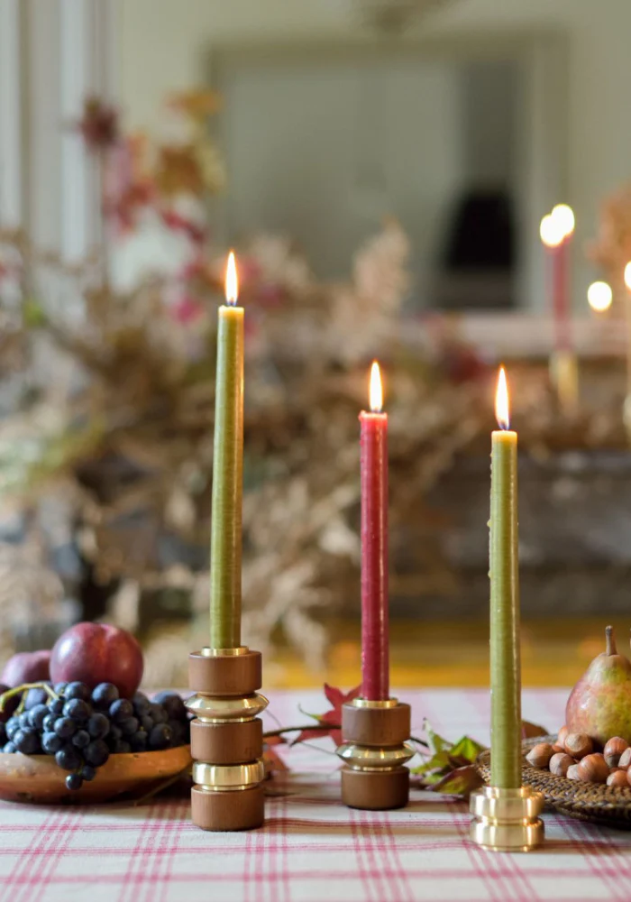 Duo De Bougies Kaki – Image 3