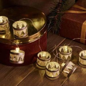 Guirlande Lumineuse Elly Tambours Argentés