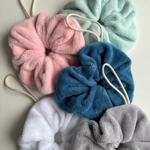 Fleur de douche en éponge bambou coloris au choix