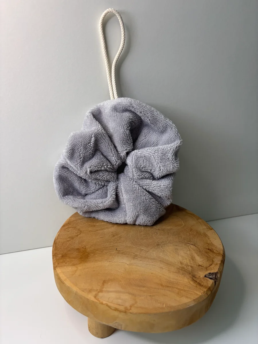 Fleur de douche en éponge bambou coloris au choix – Image 8