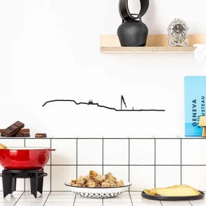 Skyline Genève 50cm Noire