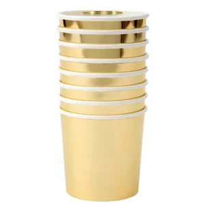 8 Gobelets Dorés
