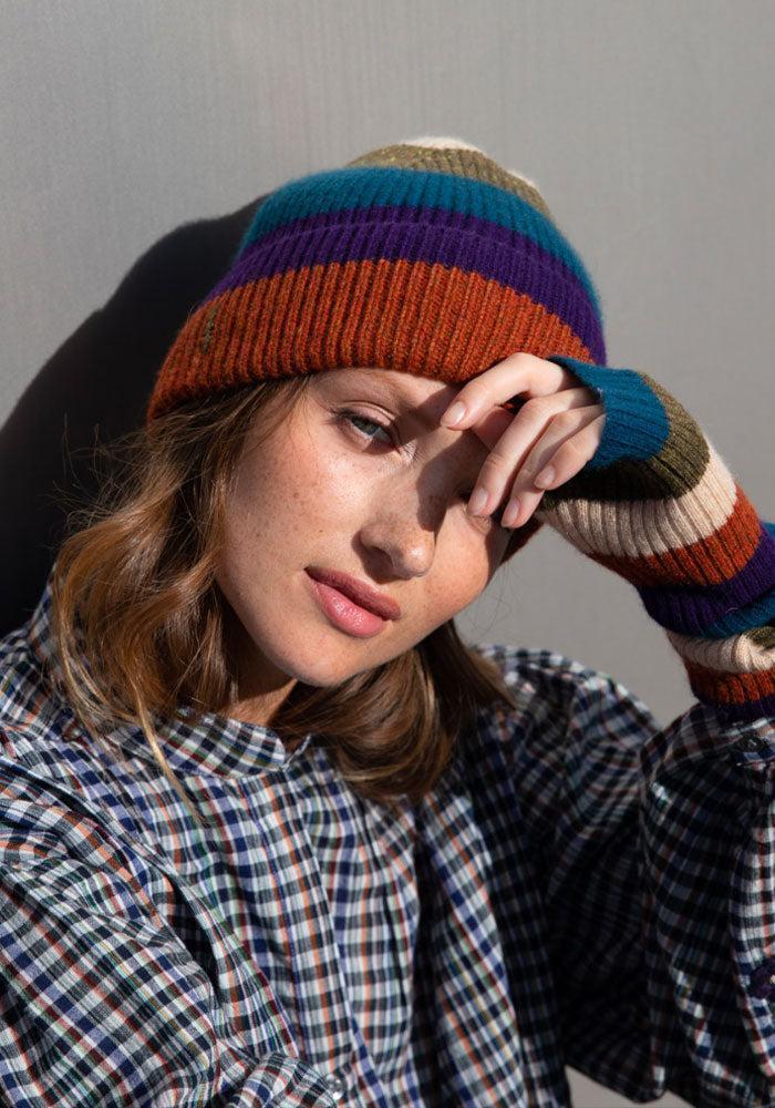 Bonnet Cachemire Rayé – Image 3
