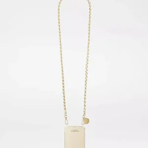 Bijou De Téléphone Lou Blanc Et Doré