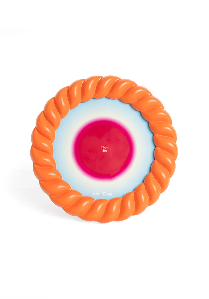 Cadre Photo Rond Coquillage Orange – Image 3