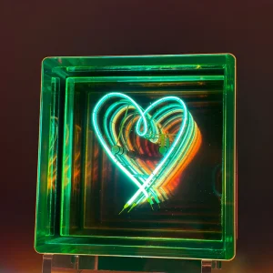 Lampe Cube Heart