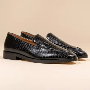 Mocassins Aalto Black Lizard
