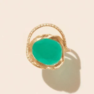 Bague Gaïa Onyx Vert