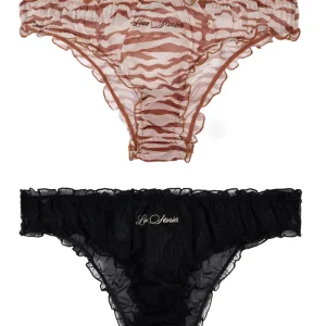 Pack De 2 Culottes Lola Noire Et Zébrée Marron