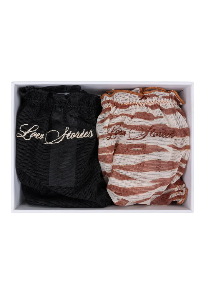 Pack De 2 Culottes Lola Noire Et Zébrée Marron – Image 3