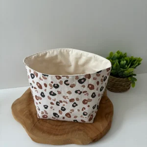 🧺 Panière à cotons lavables – Fait main en France