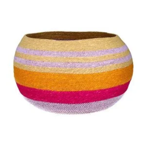 Panier Boathouse Grand Modèle Mauve, Orange Et Fushia