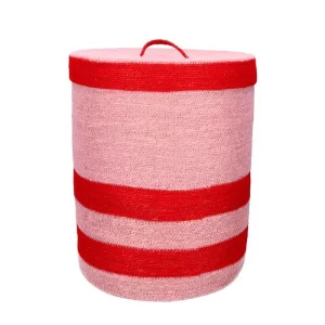 Panier Boathouse Rose Et Rouge
