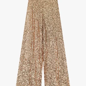 Pantalon Sequins Cuivrés