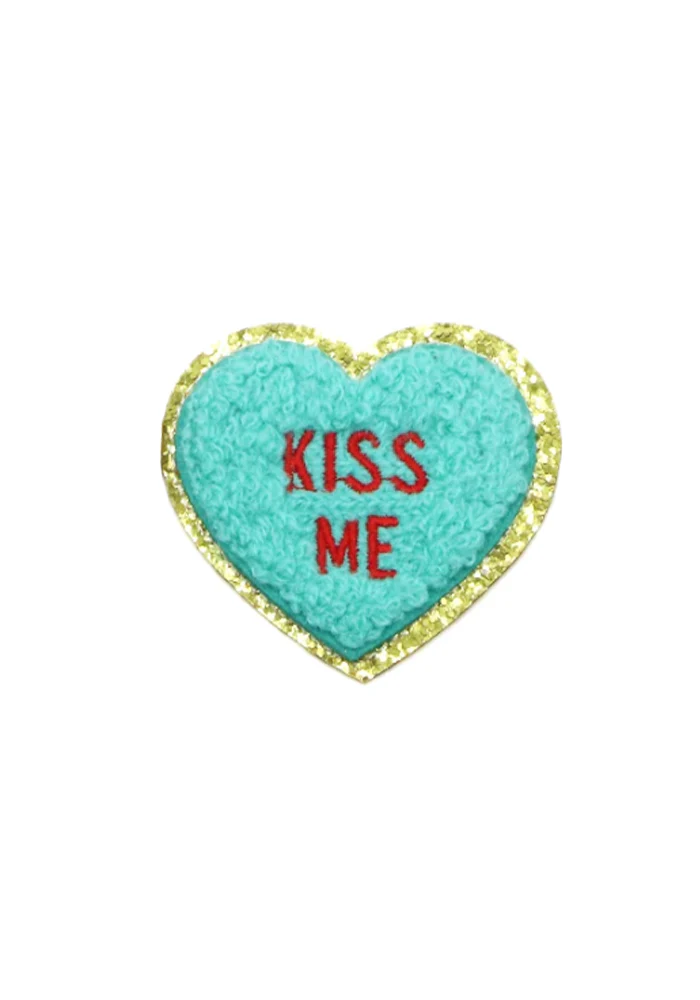 Patch Thermocollant Coeur À Message Kiss Me