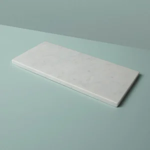 Planche À Découper Rectangulaire En Marbre Blanc