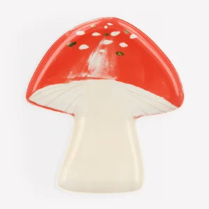 Set De 2 Assiettes Champignon En Céramique