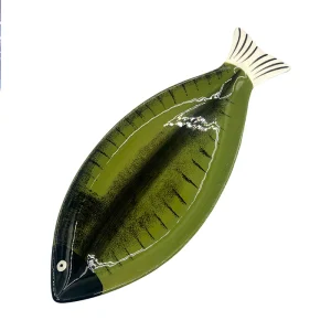 Plat De Présentation Le Poisson Barbus Vert