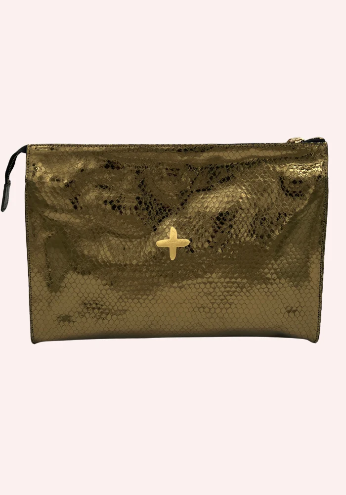 Pochette Prince En Cuir Bubble Kaki – Image 3