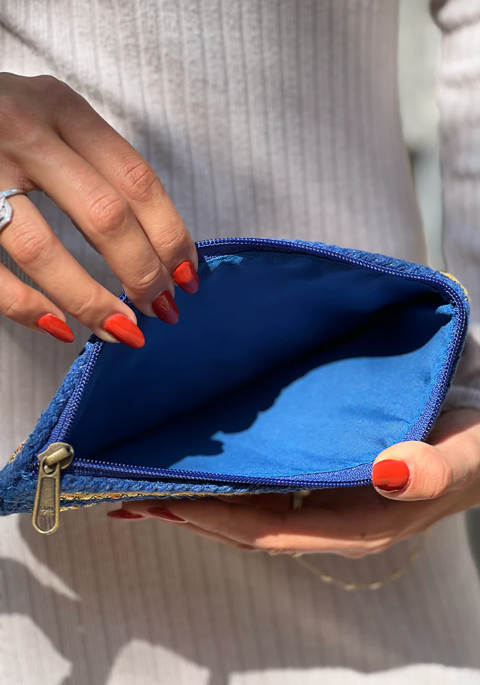Pochette Rayée Bleue – Image 3
