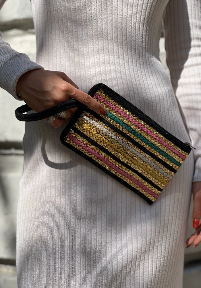 Pochette Rayée Noire – Image 2