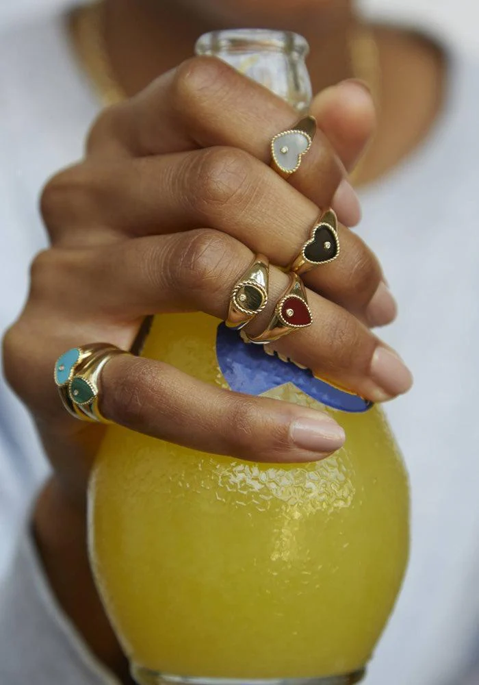 Baby Chevalière Coeur Turquoise – Image 8