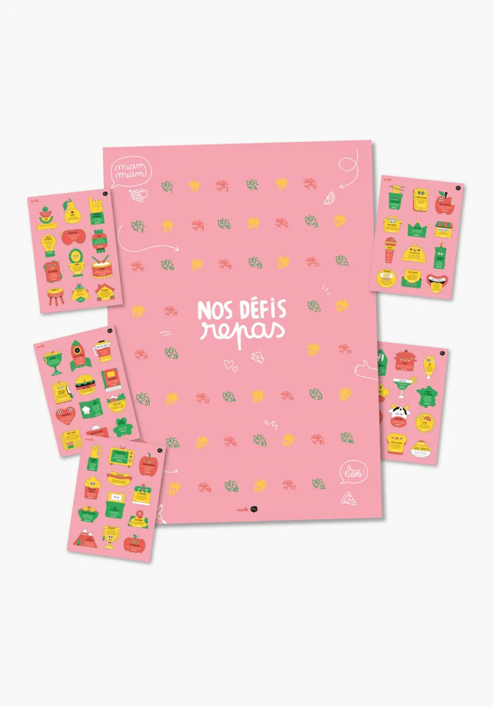 Poster 60 Défis Repas À Coller – Image 4