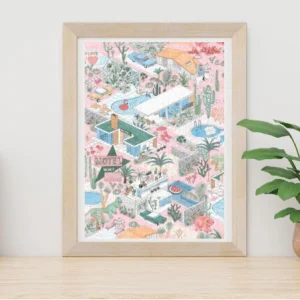 PUZZLE 1000 PIÈCES 68 X 48 CM - PALM SPRINGS PAR JACQUELINE COLLEY