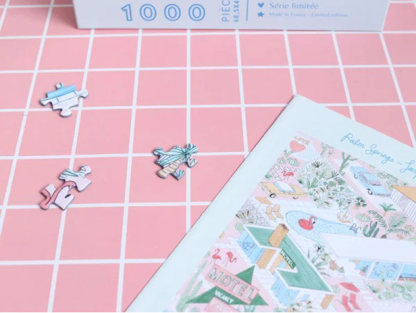 PUZZLE 1000 PIÈCES 68 X 48 CM - PALM SPRINGS PAR JACQUELINE COLLEY – Image 5
