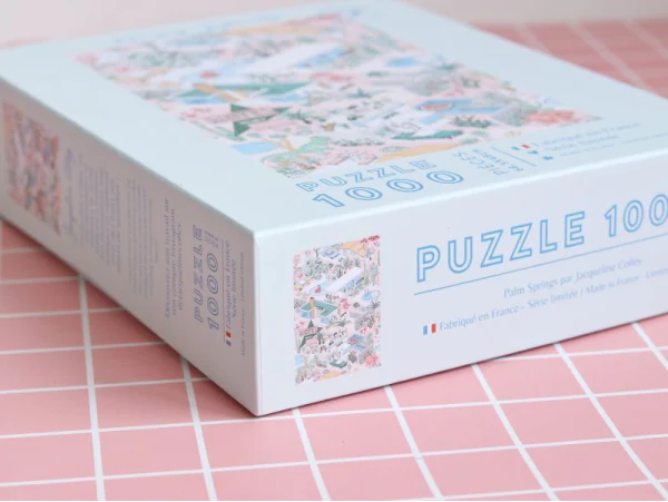 PUZZLE 1000 PIÈCES 68 X 48 CM - PALM SPRINGS PAR JACQUELINE COLLEY – Image 4