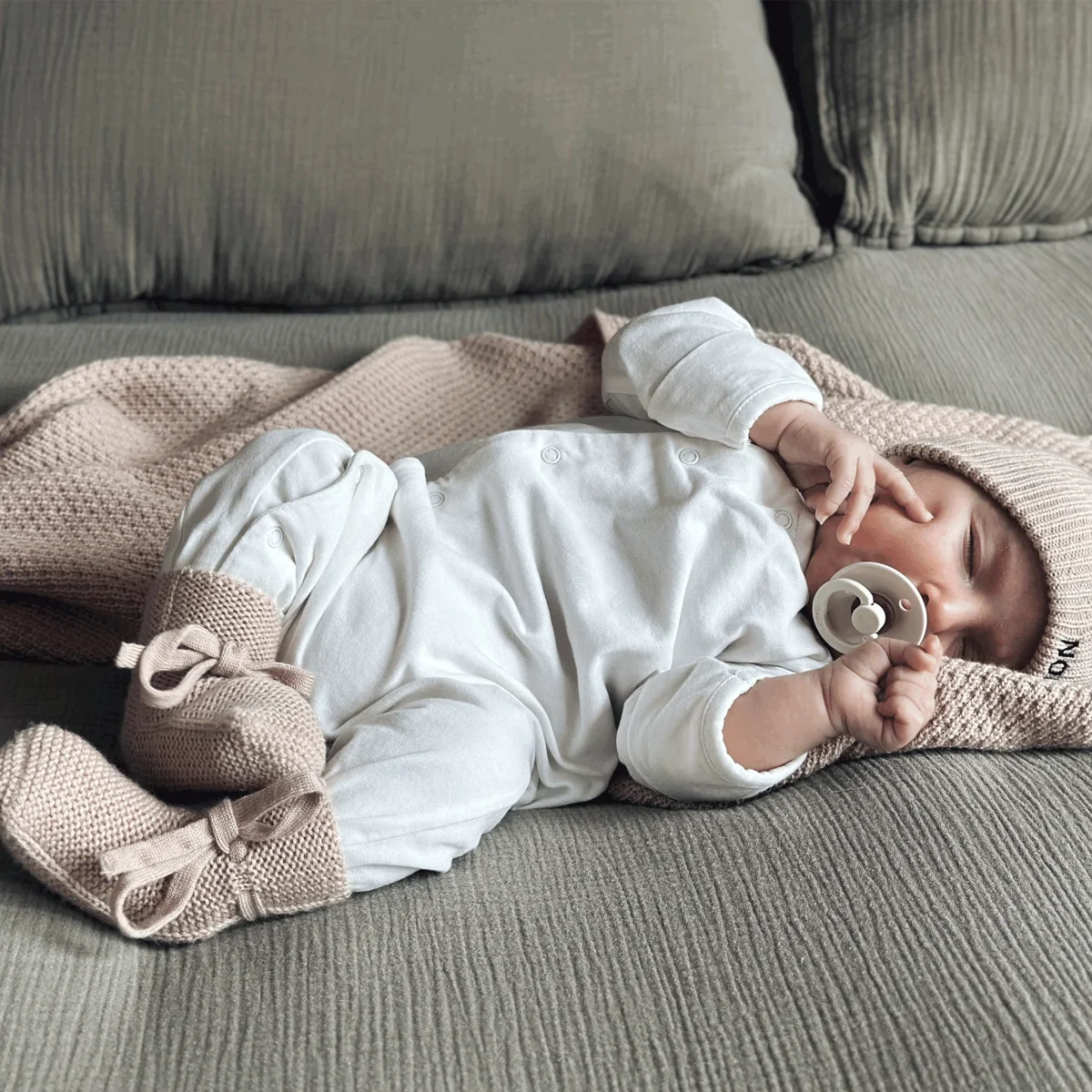 Pyjama bébé jersey - Cream – Image 5