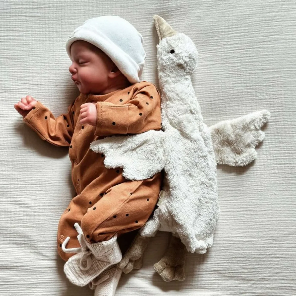 Pyjama bébé jersey - Dots nut – Image 5