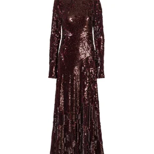 Robe Sequins Bordeaux