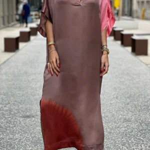 Robe Joy Placement Ombre Taupe