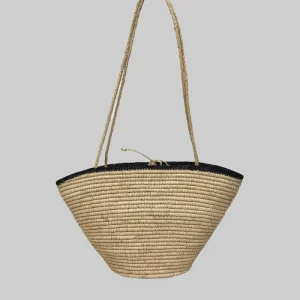 Panier Carla Petit Naturel Et Noir