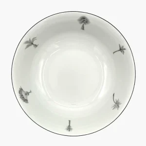 Saladier Motifs Palmiers Noirs