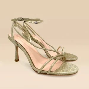 Sandales Cagliari Paillettes Dorées