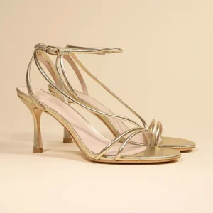 Sandales À Talons Cagliari Dorées