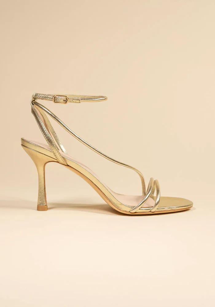 Sandales À Talons Cagliari Dorées – Image 5